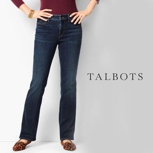 TALBOTS Nearly New High Waist "Barely Boot" Flawless Five Pocket Jeans
